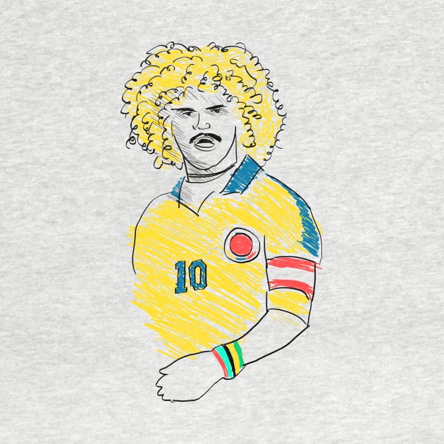 Carlos Valderrama by juanc_marinn